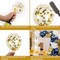 174pcs Navy Blue Gold Balloons Garland Arch Kit, Metallic Gold Latex White Confetti Mixed Sizes Balloons Foil Balloons for Baby Shower Birthday Party Wedding Graduation Decoration
